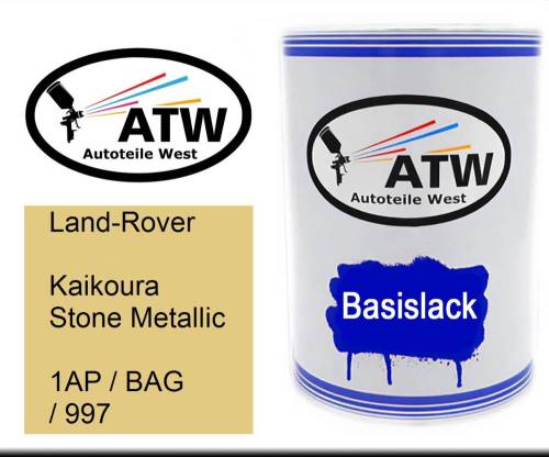 Land-Rover, Kaikoura Stone Metallic, 1AP / BAG / 997: 500ml Lackdose, von ATW Autoteile West.